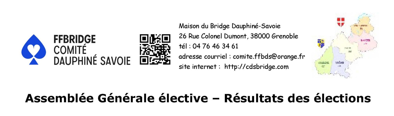 Assemblée Générale - Résultats des élections