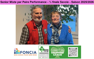Senior Mixte par Paire Performance - ½ finale Savoie