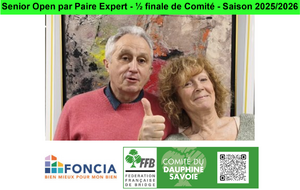 Senior Open par Paire Expert - ½ finale de Comité