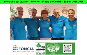 Interclubs par Quatre 1° division - Finale de Comité