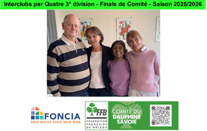 Interclubs par Quatre 3° division - Finale de Comité