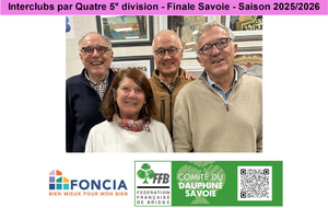 Interclubs par Quatre 5° division - Finale Savoie