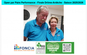 Open par Paire Performance - Finale Drôme-Ardèche