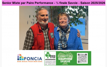 Senior Mixte par Paire Performance - ½ finale Savoie