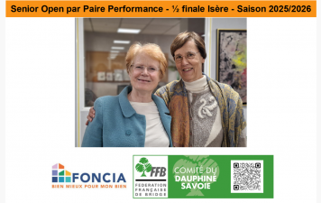 Senior Open par Paire Performance - ½ finale Isère