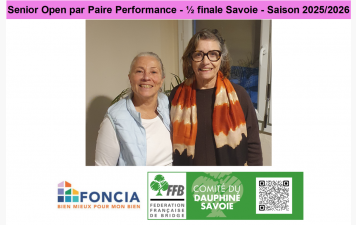 Senior Open par Paire Performance - ½ finale Savoie