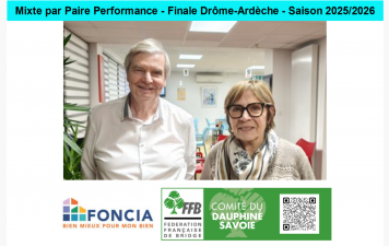 Mixte par Paire Performance - Finale Drôme-Ardèche