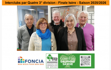 Interclubs par Quatre 3° division - Finale Isère