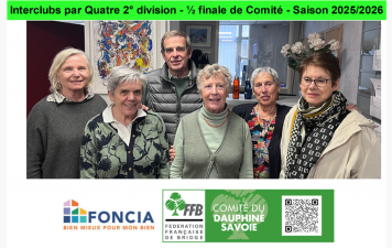 Interclubs par Quatre 2° division - ½ finale de Comité
