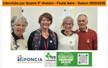 Interclubs par Quatre 5° division - Finale Isère