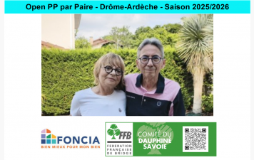Open PP par Paire - Drôme-Ardèche