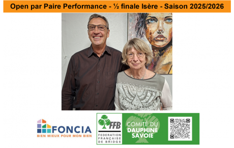 Open par Paire Performance - ½ finale Isère