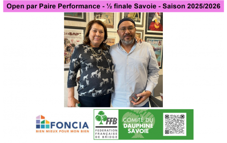 Open par Paire Performance - ½ finale Savoie