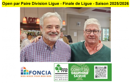 Open par Paire Division Ligue - Finale de Ligue