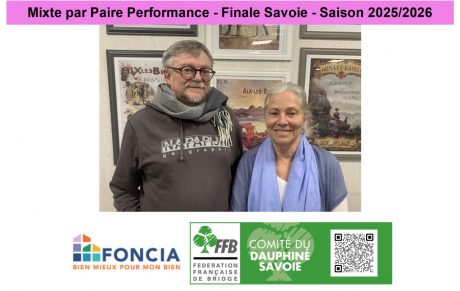 Mixte par Paire Performance - Finale Savoie