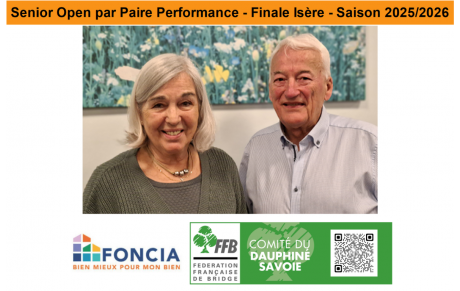 Senior Open par Paire Performance - Finale Isère