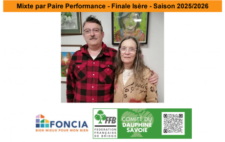 Mixte par Paire Performance - Finale Isère