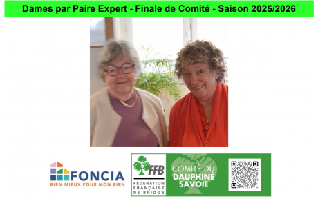 Dames par Paire Expert - Finale de Comité