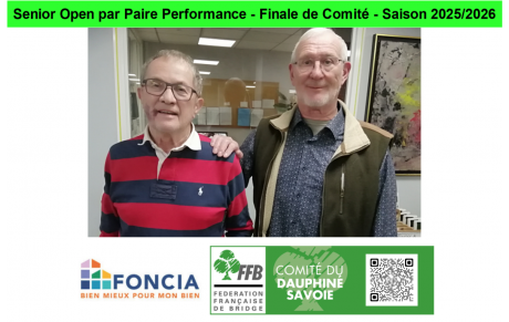 Senior Open par Paire Performance - Finale de Comité