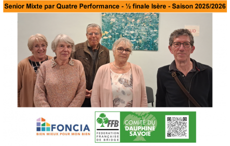 Senior Mixte par Quatre Performance - ½ finale Isère