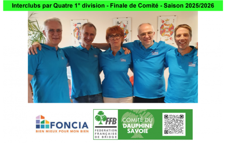Interclubs par Quatre 1° division - Finale de Comité
