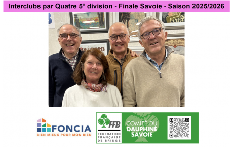 Interclubs par Quatre 5° division - Finale Savoie