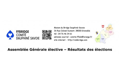 Assemblée Générale - Résultats des élections